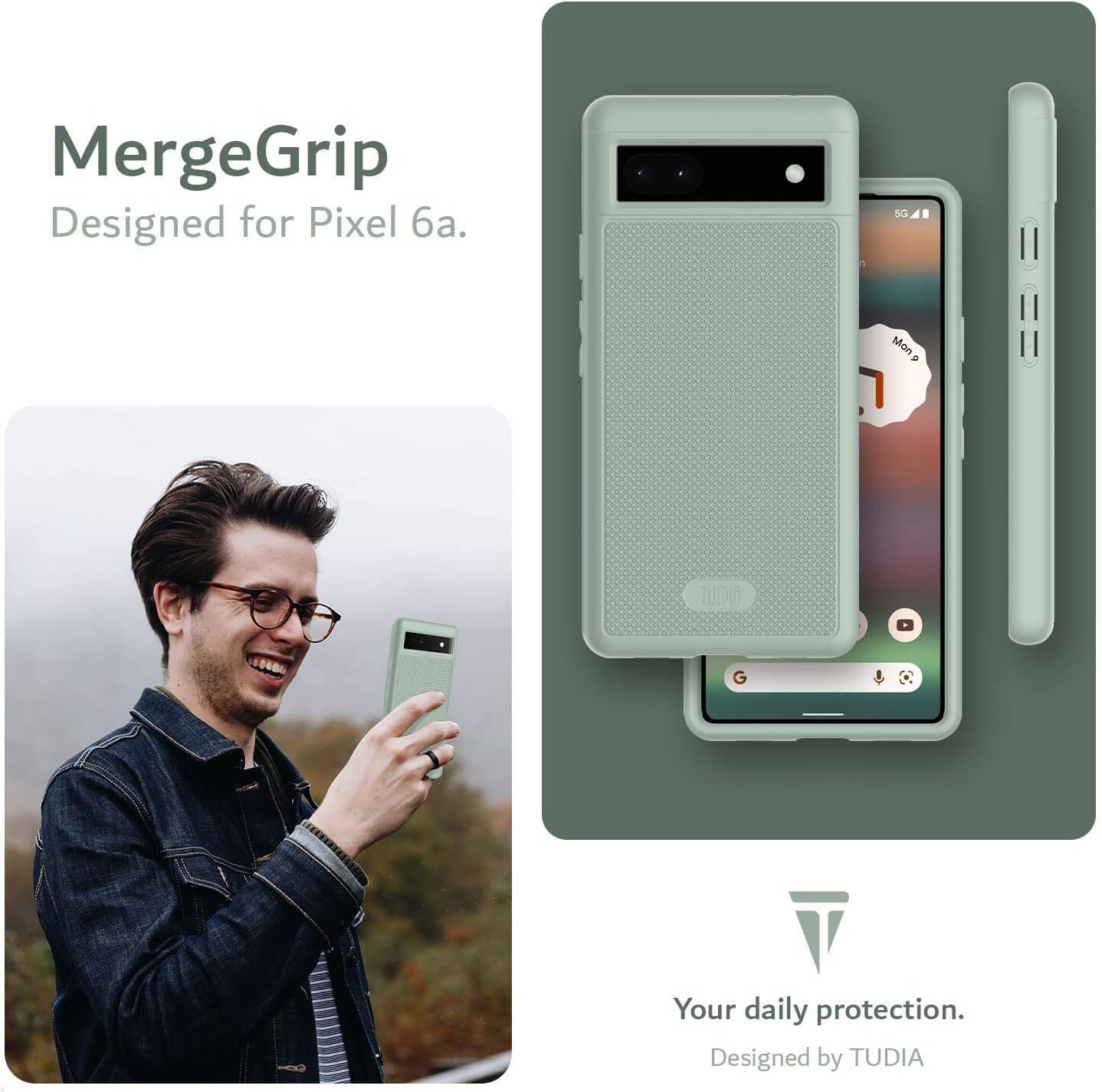 MergeGrip  
Designed for Pixel 6a.  

Your daily protection.  
Designed by TUDIA