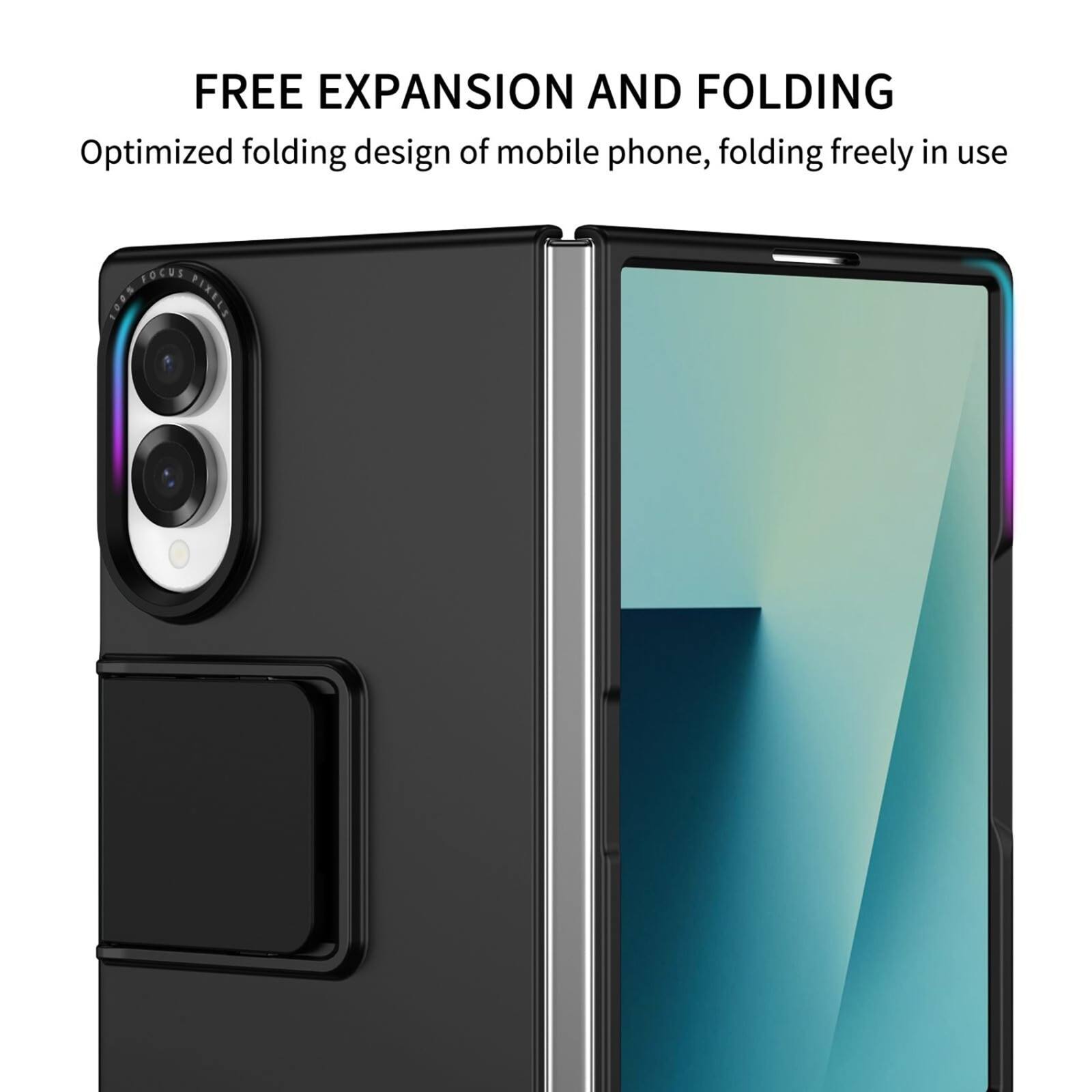 FREE EXPANSION AND FOLDING  
Optimized folding design of mobile phone, folding freely in use  
FOCUS 100% PIXELS