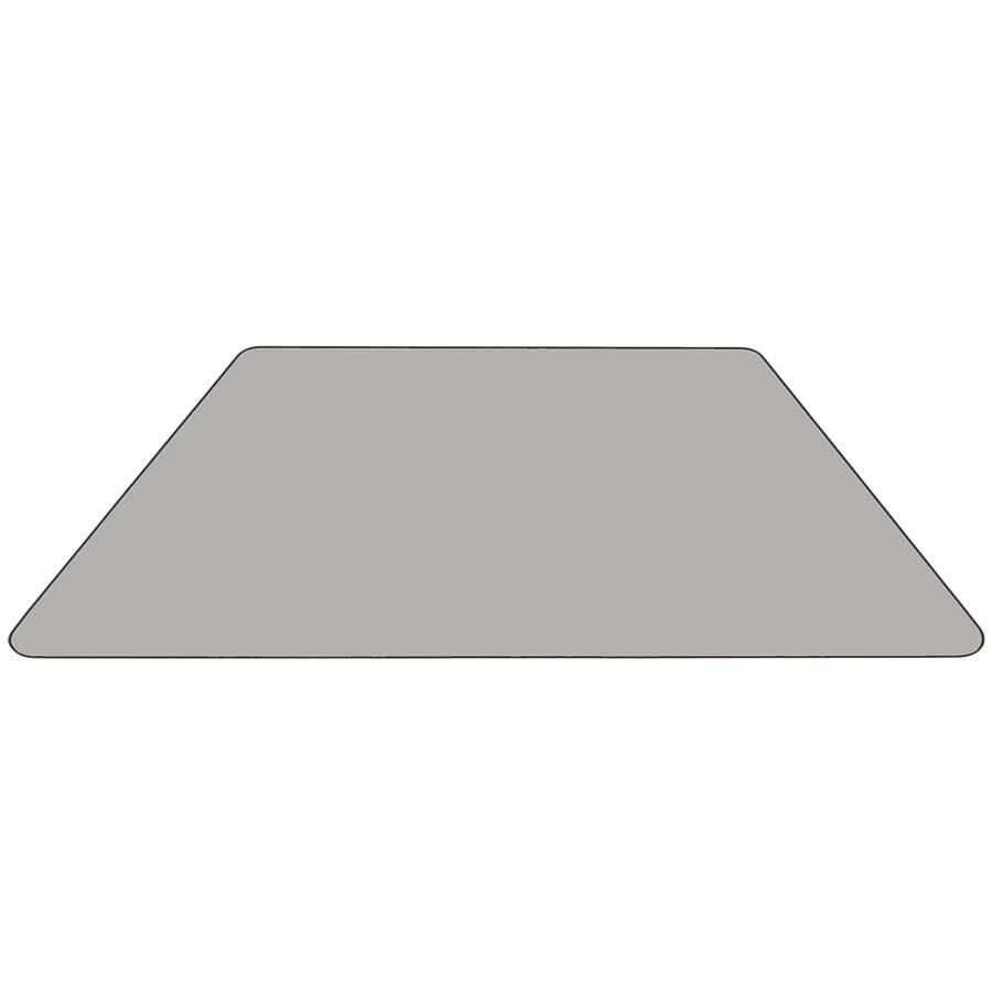 Color Integer Table Emma + Oliver 22.5x45 Trapezoid HP Laminate Adjustable Activity Table ...