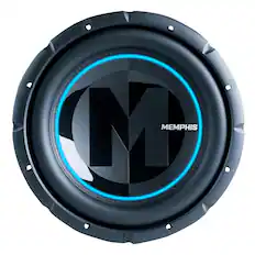 Front. Memphis Car Audio - Memphis Audio PRXL12FTV PRX 12" 500W Selectable 1/2/4 Ohm Subwoofer W/RGB - Black/Gray.