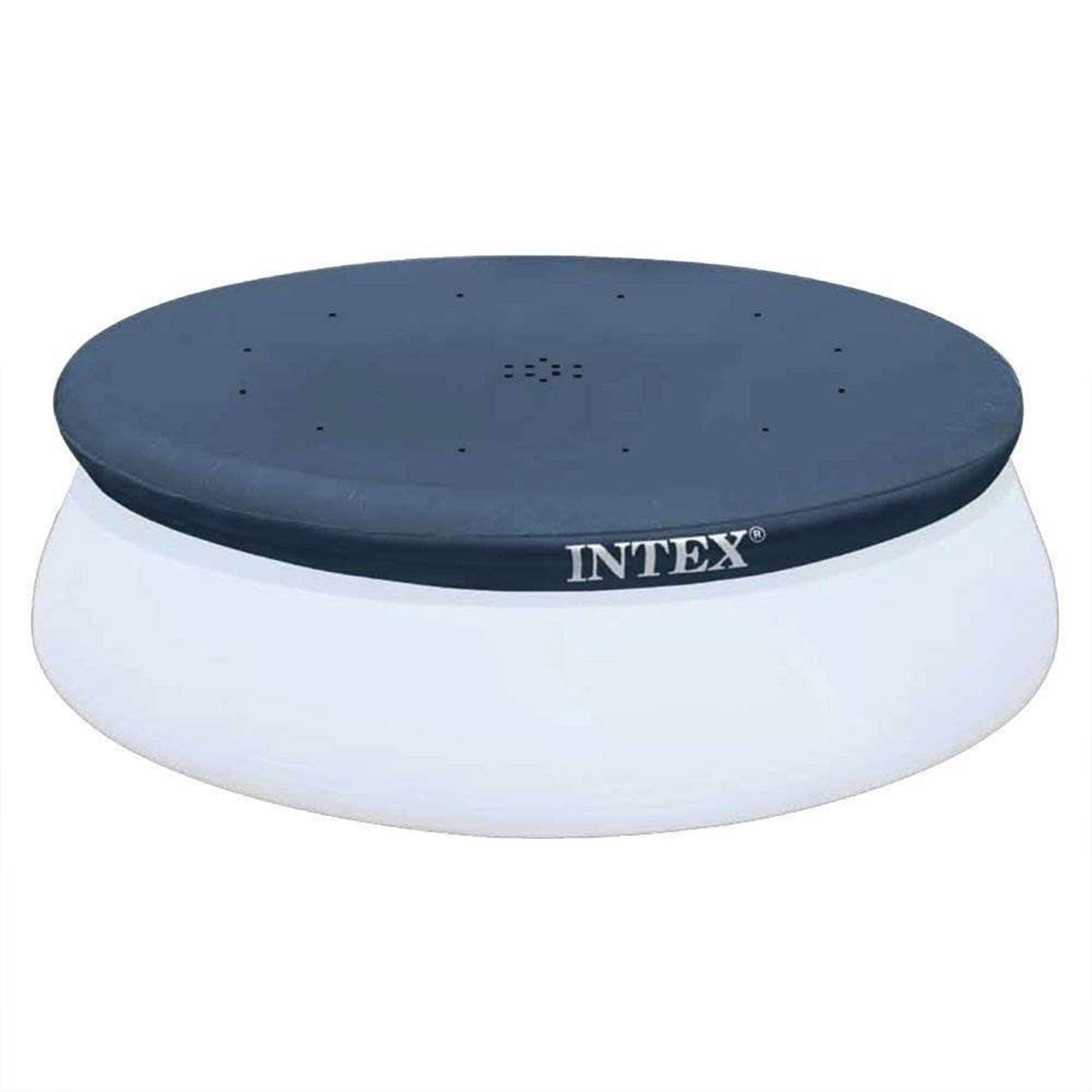 Alt View 5. Intex - Intex 10 Foot Easy Set Round Above Ground Swimming Pool Debris Vinyl Cover, Blue.