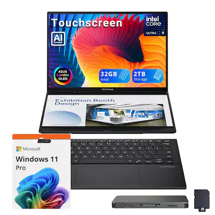 intel Touchscreen CORE ULTRA 9 AI Powered ASUS Lumina OLED 32GB RAM 2TB Storage ASUS Cnribonk NURLA Exhibition Booth Design - Cee CO a a .. - - - .. : : ... - O > I - . - T O - D - T .. Microsoft Windows 11 Pro - S x - E C M 2 C E Ca C Y H U J N - M K L - P - - i . I - - I d d 1 . / - -