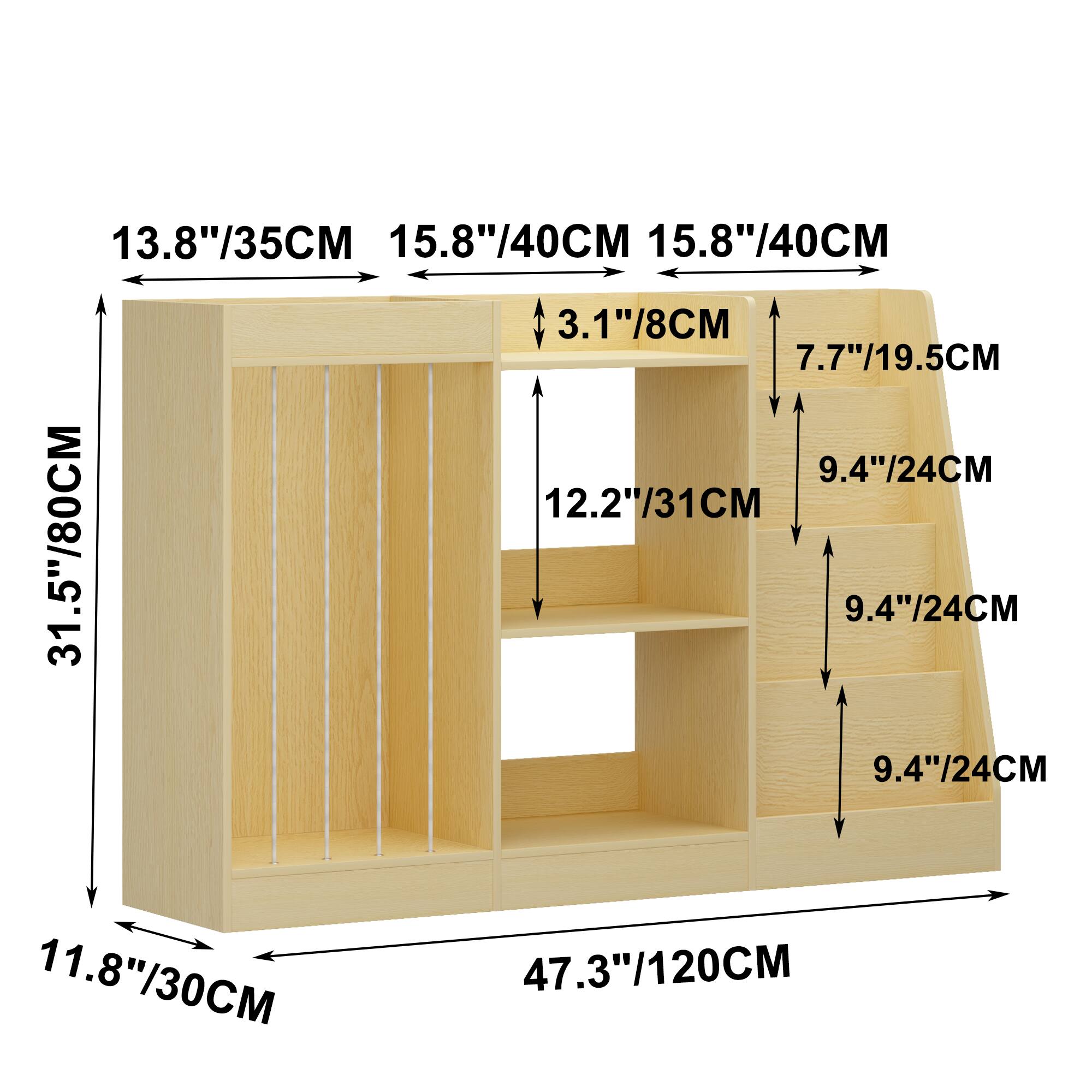 13.8"/35CM  
15.8"/40CM  
15.8"/40CM  
3.1"/8CM  
7.7"/19.5CM  
9.4"/24CM  
12.2"/31CM  
31.5"/80CM  
9.4"/24CM  
9.4"/24CM  
11.8"/30CM  
47.3"/120CM