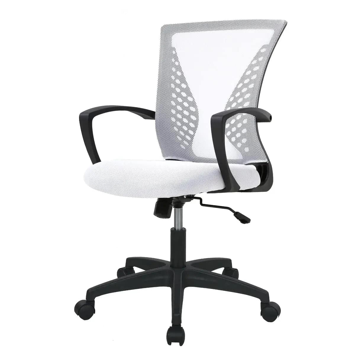 Ergonomic Office Chair with Lumbar Support and Adjustable Height - Orange