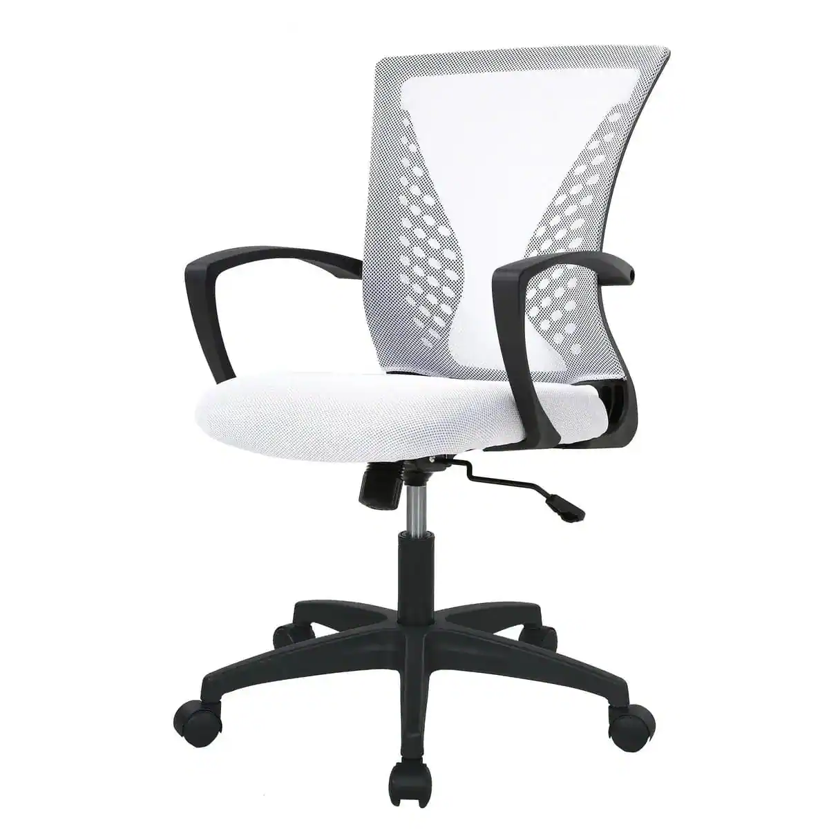 Alt View 9. Orange - Ergonomic Office Chair with Lumbar Support and Adjustable Height - Orange.