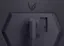 The image features a black box with a V logo on it. The box has a USB port and a HDMI port. There is also a small black remote control in the image.