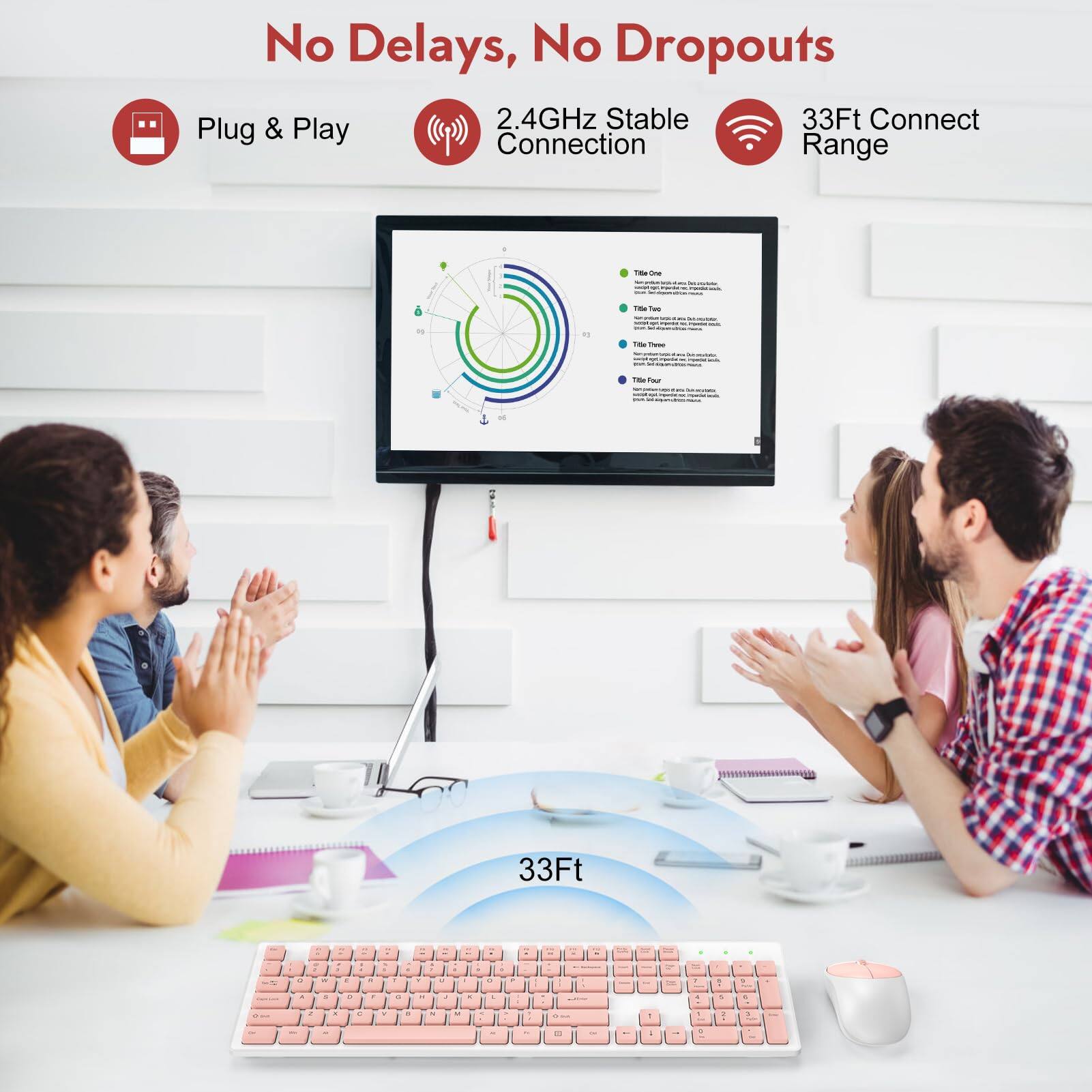 No Delays, No Dropouts

- Plug & Play
- 2.4GHz Stable Connection
- 33Ft Connect Range

33Ft