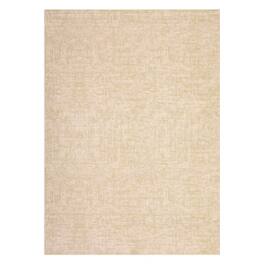 Acekool - 10x13 Washable Solid Modern Area Rug for Living Room Non-Slip Large Rug Stain Resistant Carpet for Home Office - Beige