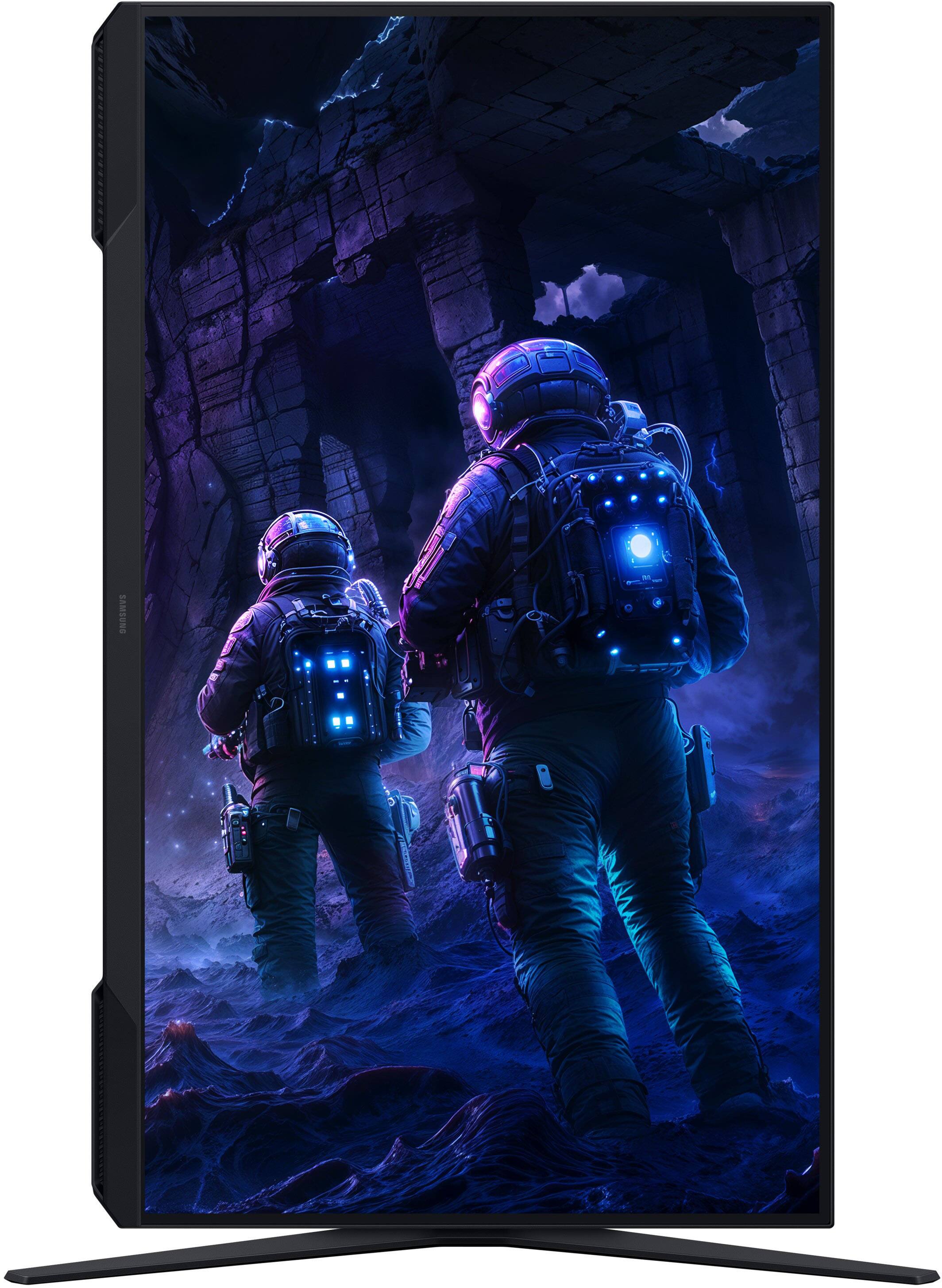 Alt View 19. Samsung - 32" Odyssey G51F QHD 180Hz 1ms AMD FreeSync Gaming Monitor with HDR10 (DisplayPort, HDMI) - Black.