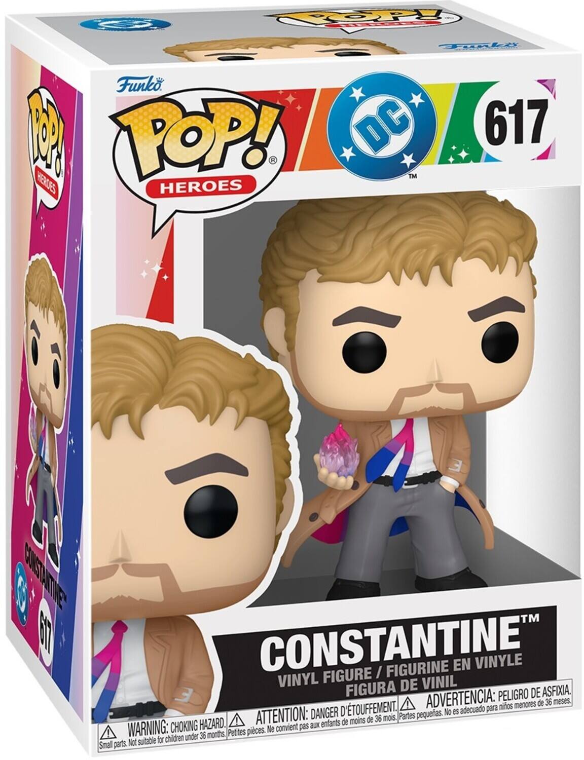 TOP Tle Funko A POP! DC 617 TM HERDES HEROES CONSTANTINE I FIGURINE EN VINYLE VINYL FIGURE VINIL FIGURA DE ASFIXIA. ADVERTENCIA: PELIGRO DE ASFIXIA. D'TOUFFEMENT. adecuado para nios DANGER pequenas. No es HAZARD. ATTENTION: enfants de moins de 36 mois, Partes WARNING: CHOKING convient pas aux Petites pieces. Ne convient pas aux enfants de moins de 36 mois.