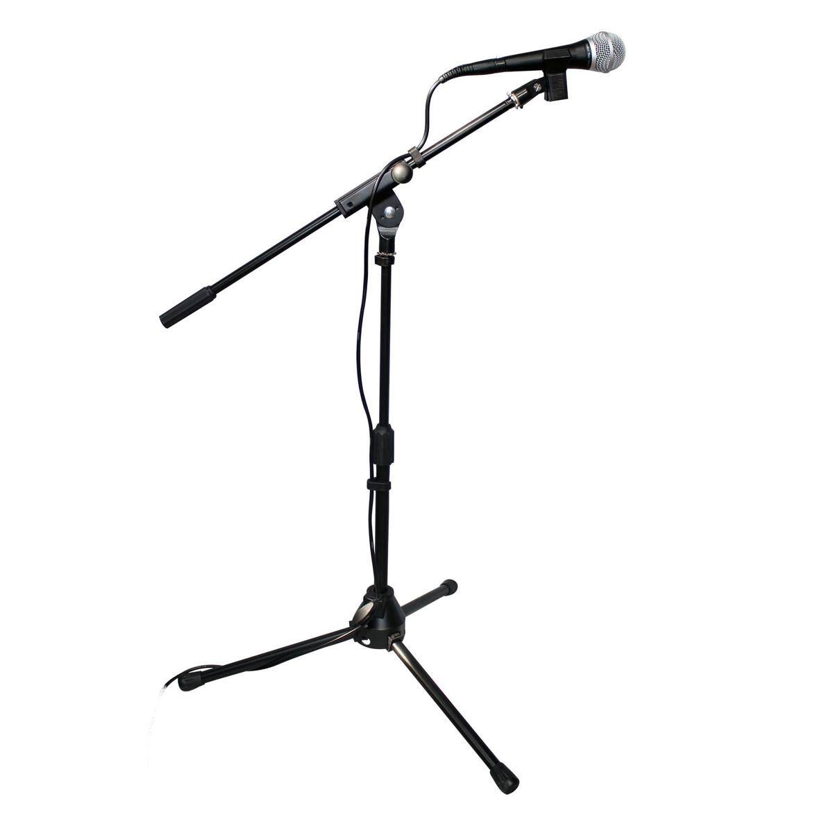 Alt View 3. ProX - ProX T-MIC05 Short Tripod Microphone Stand with Telescopic Boom.