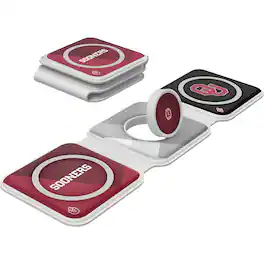 Keyscaper - Oklahoma Sooners 3-in-1 Foldable Charger - White