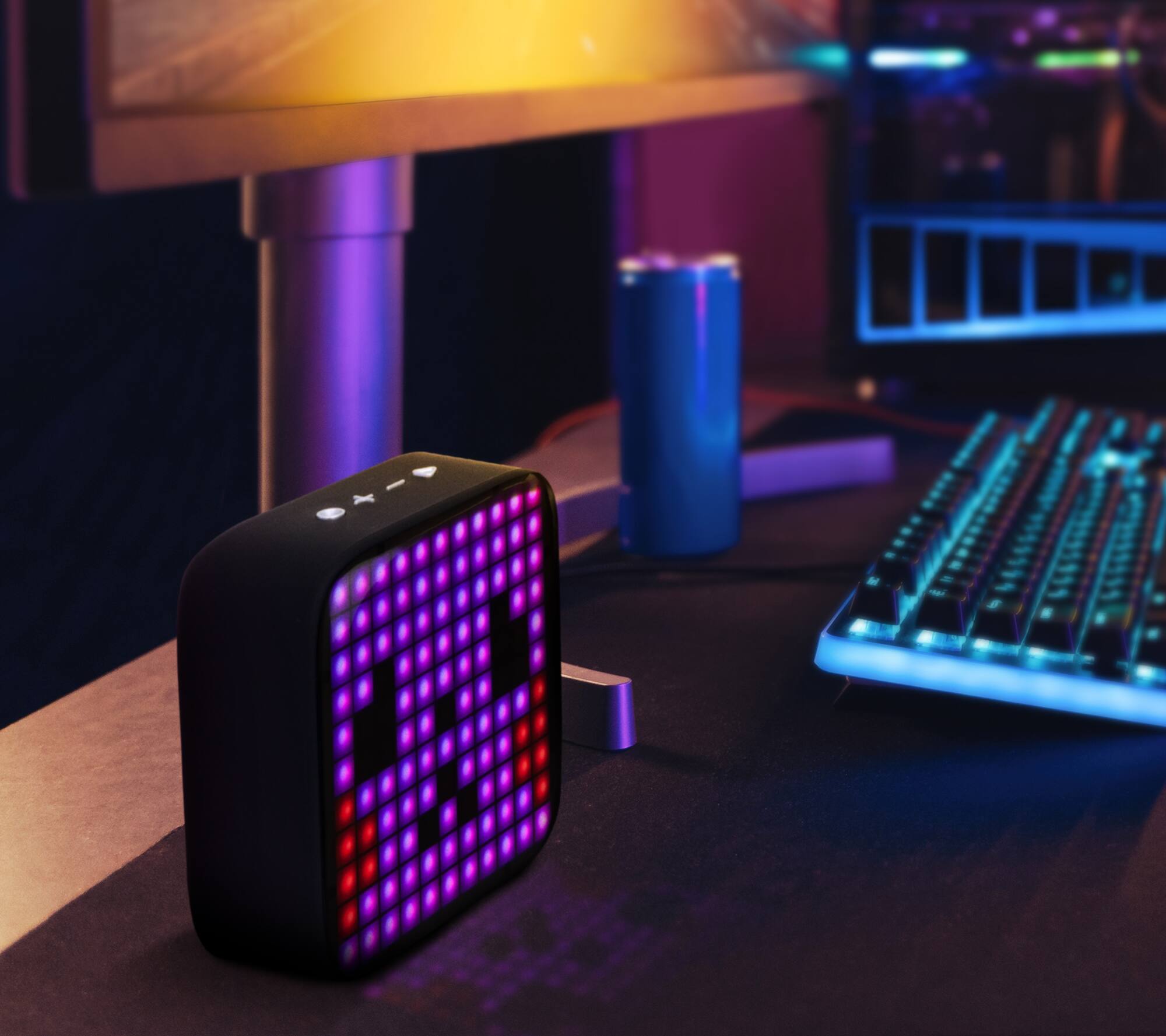 Alt View 2. Helix - Pixel LED Wireless Pixel Art Speaker.