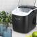 Alt View 5. MegaChef - MegaChef 26 Pound Countertop Bullet Ice Maker in Black with Basket and Scoop - Black.
