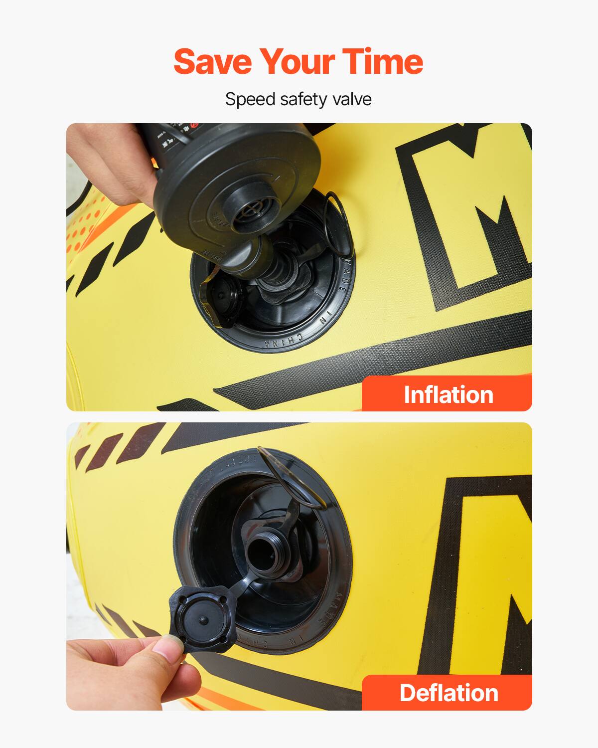 Save Your Time Speed safety valve
Inflation
Deflation