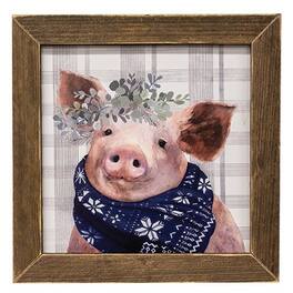 BreeBe - Yuletide Scrapple Print Stain Frame - Brown