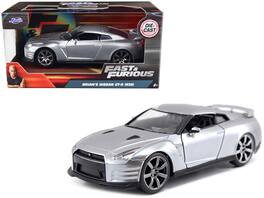 Brian's Nissan GT-R (R35) "Fast & Furious" Movie 1/32 Diecast Model Car by Jada - Silver Metallic