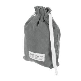 Unique Bargains - Soft Drawstring Lens Case, 9.84"x6.69"x0.24" Pouch for Nikon DSLR Lens - Gray