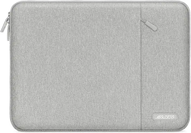 Front. mosiso - Laptop Case 13-13.3 inch Laptop Sleeve Fit with MacBook Air/Pro 13/Pro 14 HP Dell ASUS Lenovo Sleeve Bag with Pocket - Gray.