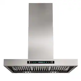 Onefly - 36 inches - Externally Vented - Wall Range Hood - Silver