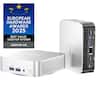 GEEKOM - A6 Mini PC, AMD Ryzen 7 6800H, 16GB DDR5 RAM& 1TB M.2 2280 NVMe Gen4*4 SSD, Windows 11 Pro Pre-installed - Silver+Black