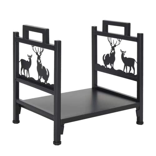 Winado - 18in Firewood Log Rack - Steel Fireplace Storage Holder for Indoor/Outdoor Garden - Black price history on PriceWatchPro