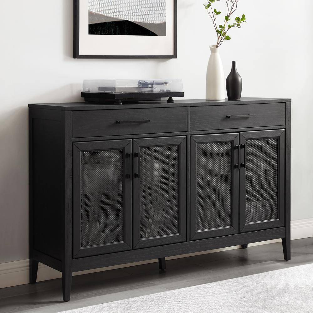 Alt View 8. Crosley Furniture - Milo Sideboard - Black.