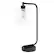 Alt View 13. Lalia Home - Modern Iron 450lm Desk Lamp with Glass Shade - Black.