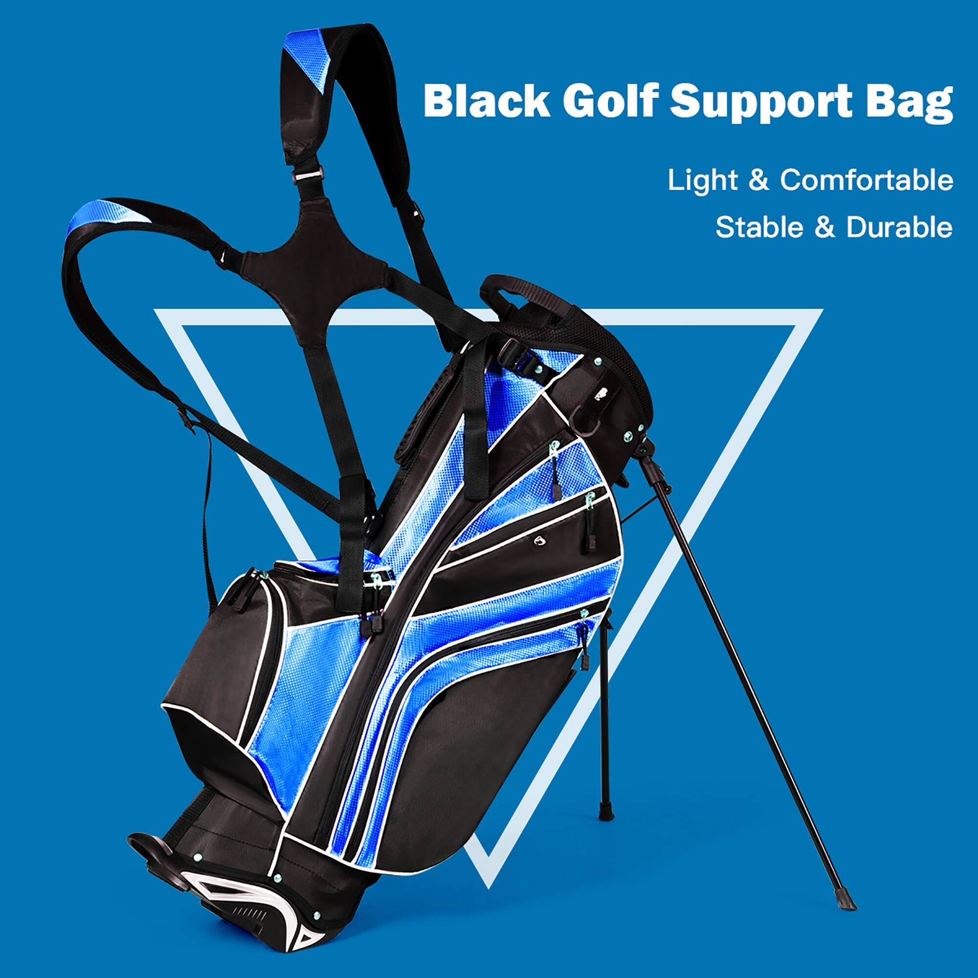Black Golf Support Bag  
Light & Comfortable  
Stable & Durable