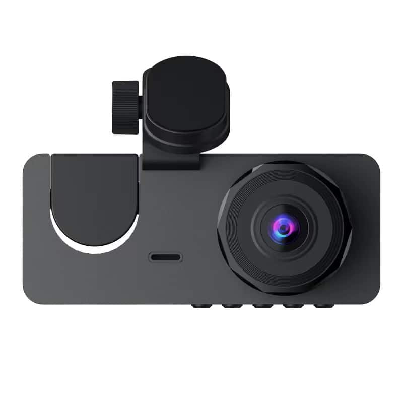 Cluzine - 3-Channel 1080P Dash Cam, 170° Wide Angle, Front/Inside/Rear Recording for Cars