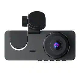 Cluzine - 3-Channel 1080P Dash Cam, 170° Wide Angle, Front/Inside/Rear Recording for Cars