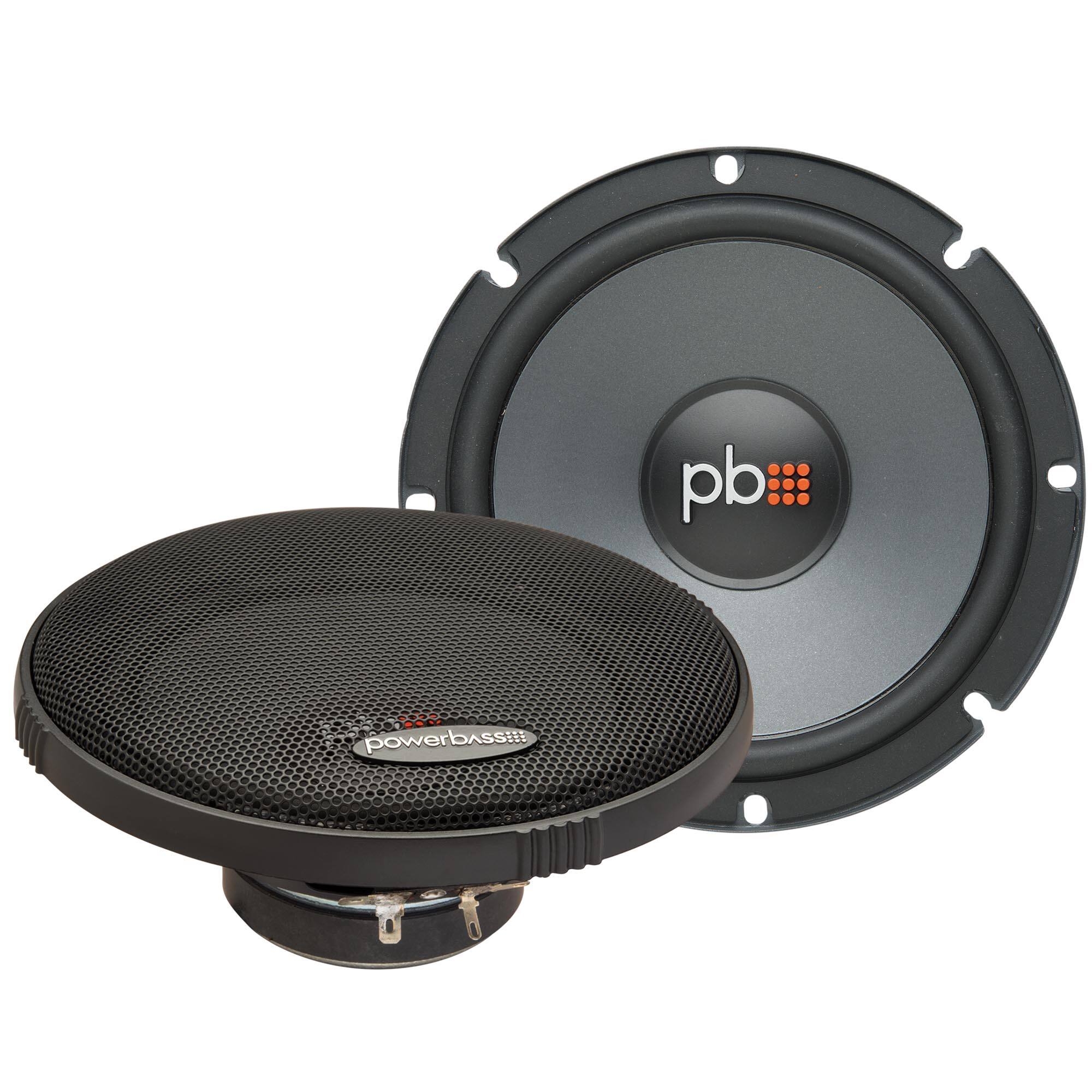 Alt View 1. Powerbass - PowerBass OE-6C - 6.5" Component Speaker System - 2-Ohm - Pair - Black/Gray.