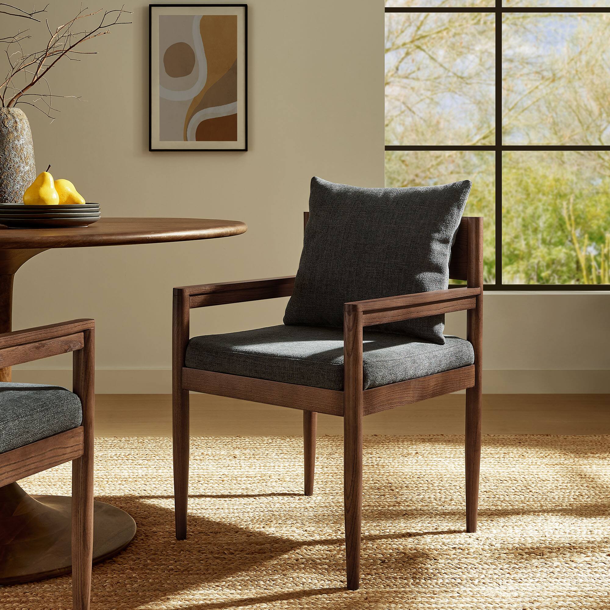 Alt View 4. Modway - Remington Wood Dining Armchair by Modway - Gray.