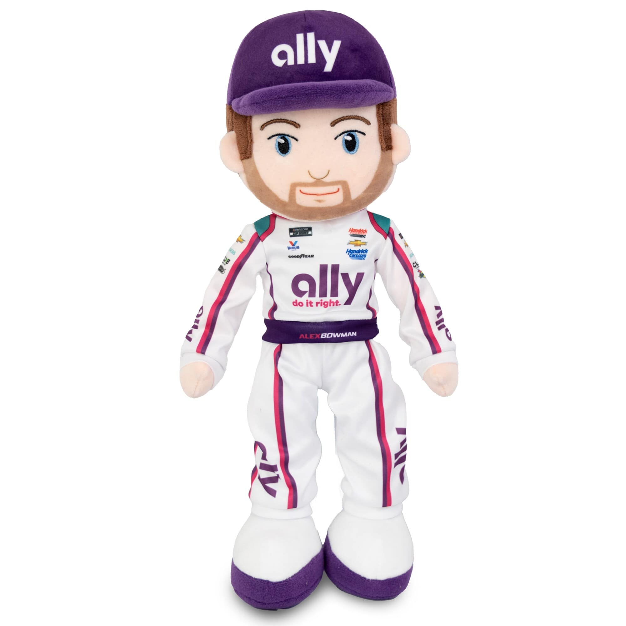 Photos - Soft Toy Team Group Hendrick Motorsports Team Collection - Alex Bowman 14" Rag Doll - White 