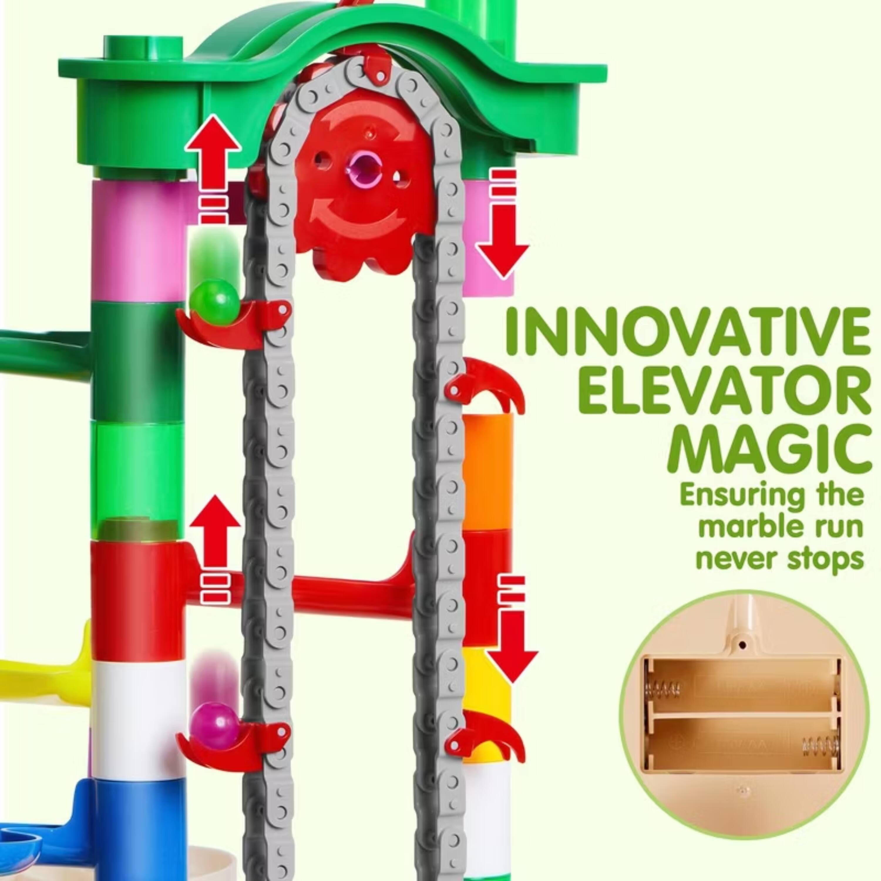 INNOVATIVE ELEVATOR MAGIC  
Ensuring the marble run never stops
