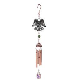 FC Design - 17" Long 3D Metal Silhouette Angel Wind Chime Outdoor Patio or Garden Hanging Decoration - Multi-Color