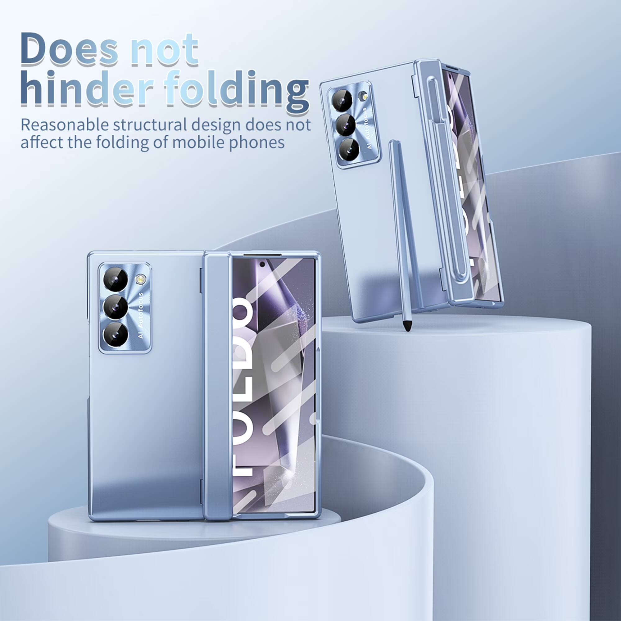 Does not hinder folding  
Reasonable structural design does not affect the folding of mobile phones  
Autofocus  
AI Ultra FULDO