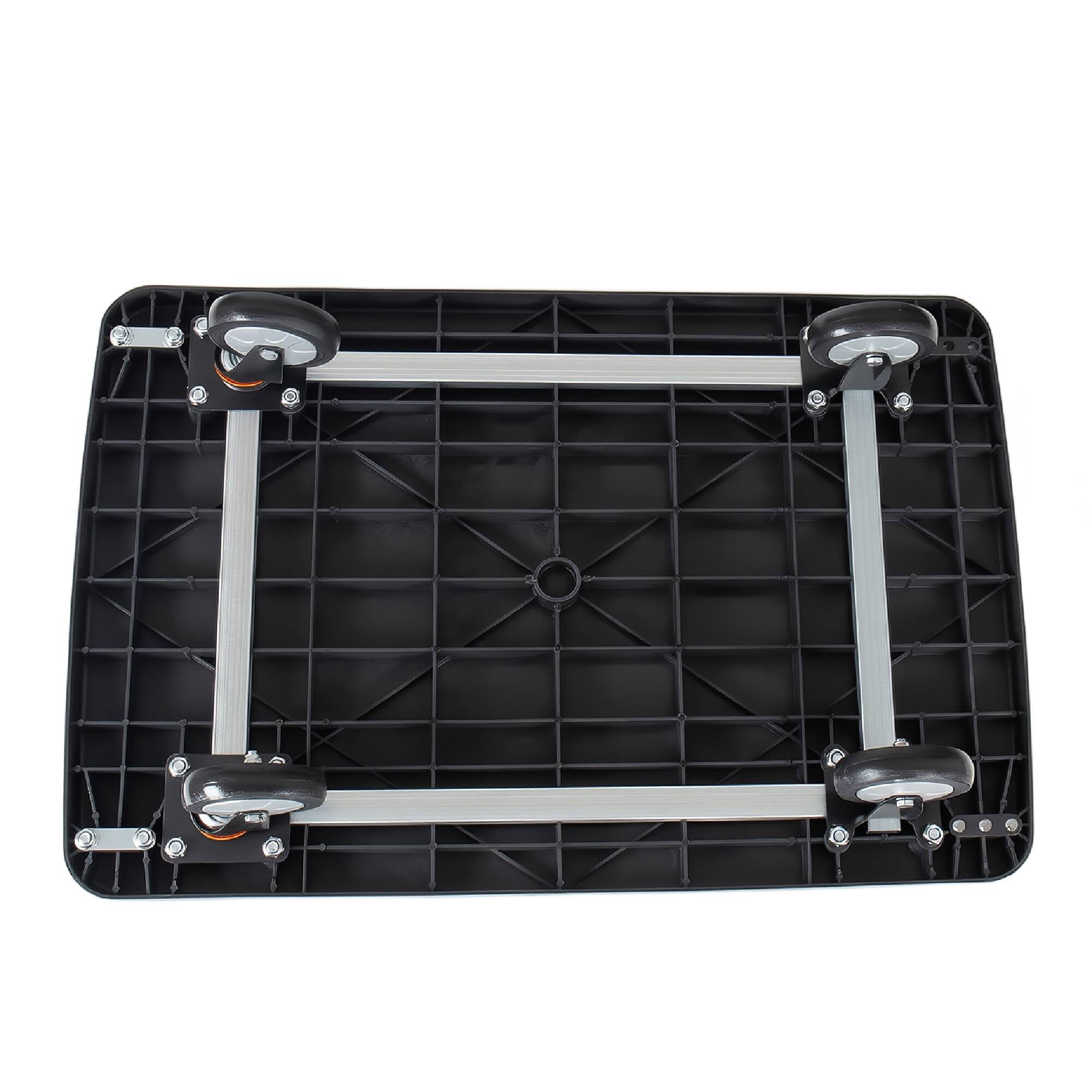 Alt View 3. LOVMOR - 35.75 x 24 in. Foldable Platform Truck with 5 in. Wheels, 660-Lb Capacity - Black.