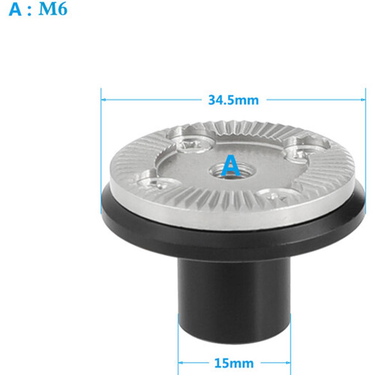 A: M6  
A: 34.5mm  
A: 15mm