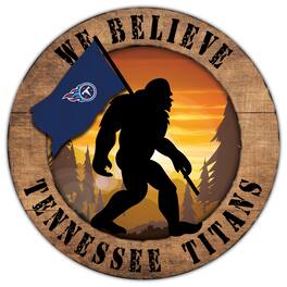 Fan Creations - Tennessee Titans 12'' We Believe Bigfoot Circle Sign - Multicolor
