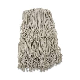 Boardwalk - Banded Cotton Mop Heads, 24oz, White, 12/Carton
