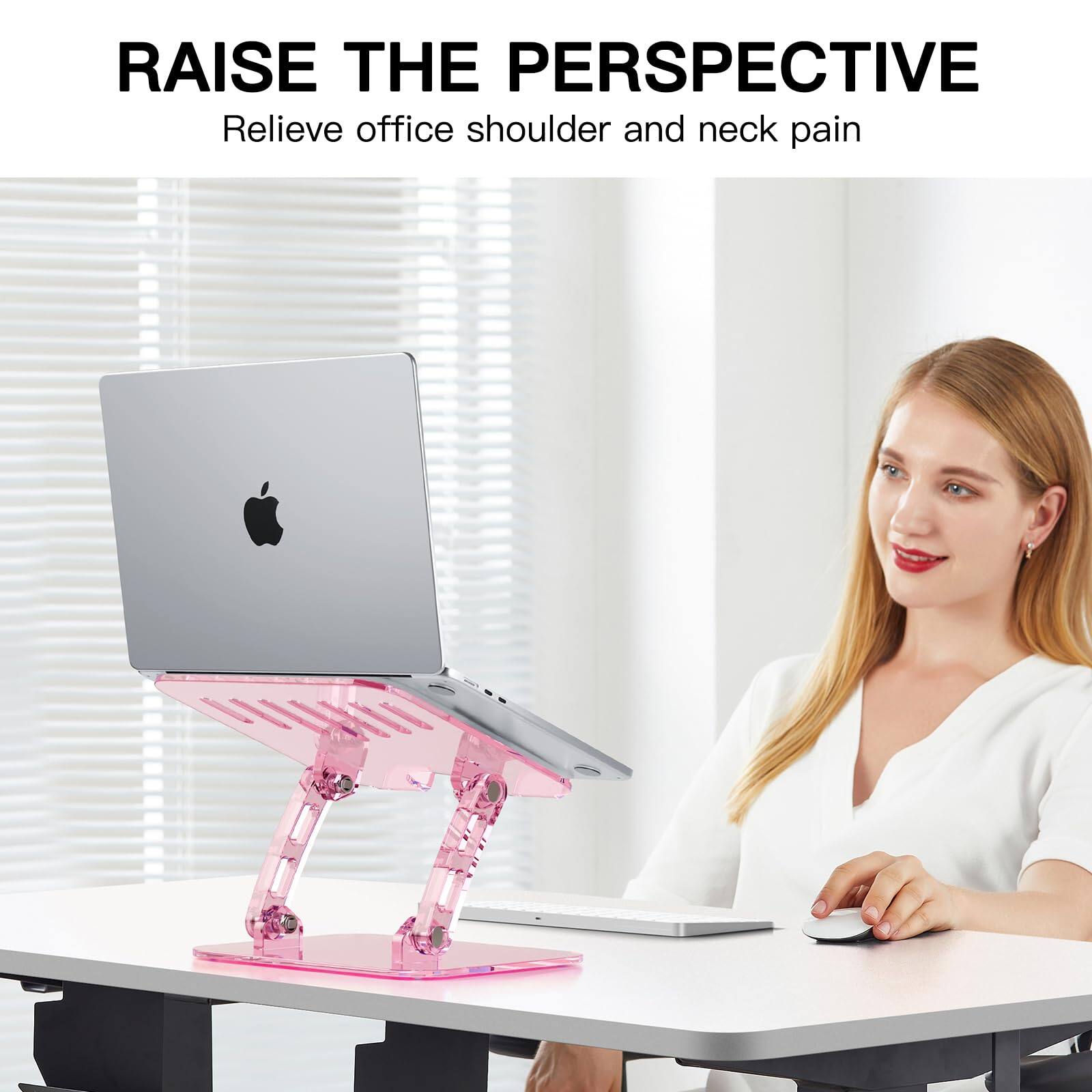 RAISE THE PERSPECTIVE  
Relieve office shoulder and neck pain