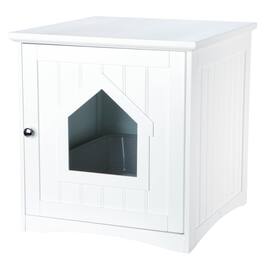 TRIXIE - Cat Litter Box Enclosure Hidden Litter Indoor Cat Furniture Pet Home - White