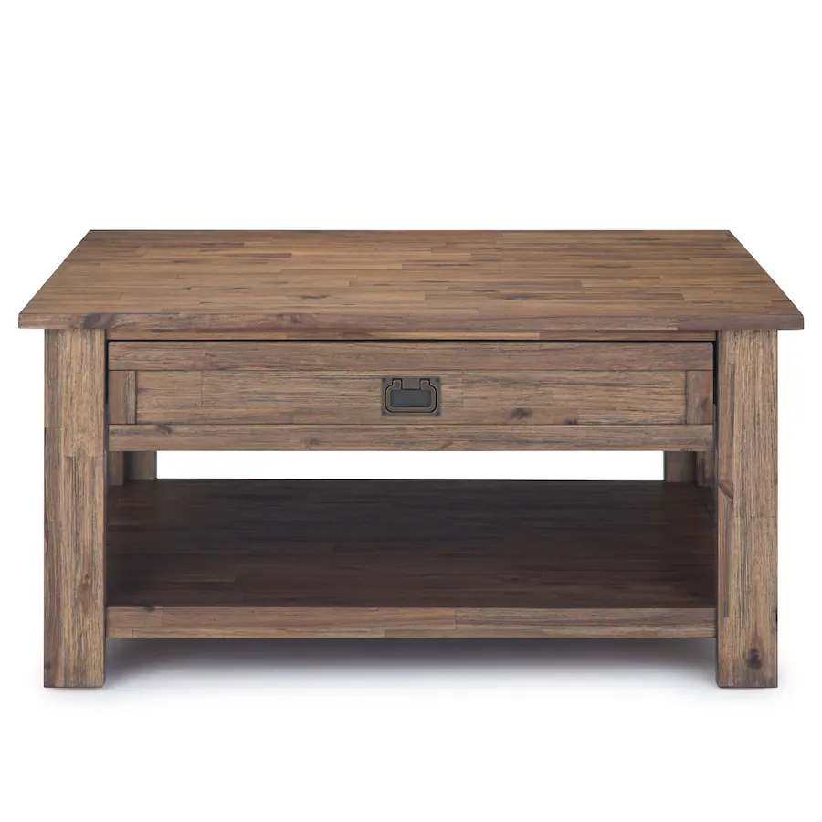 Simpli Home Monroe 38 inch Coffee Table with 22 inch End Tables (Set of ...
