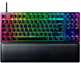 Razer - Huntsman V2 TKL Wired Optical Purple Clicky Switch Gaming Keyboard with Chroma RGB Backlighting - Black
