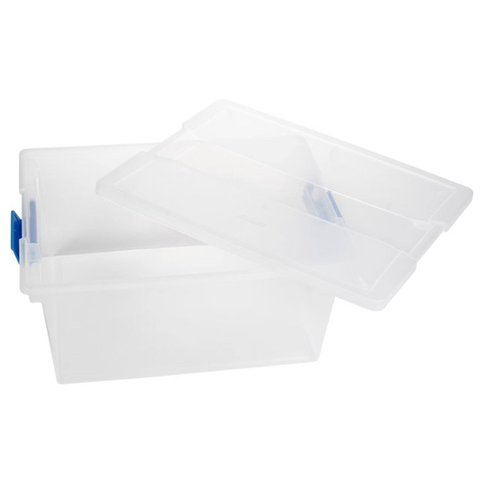 Alt View 2. Sterilite - Sterilite Medium Clear Storage Tote, 8 Pack, & Large Clear Storage Tote, 8 Pack - Clear.