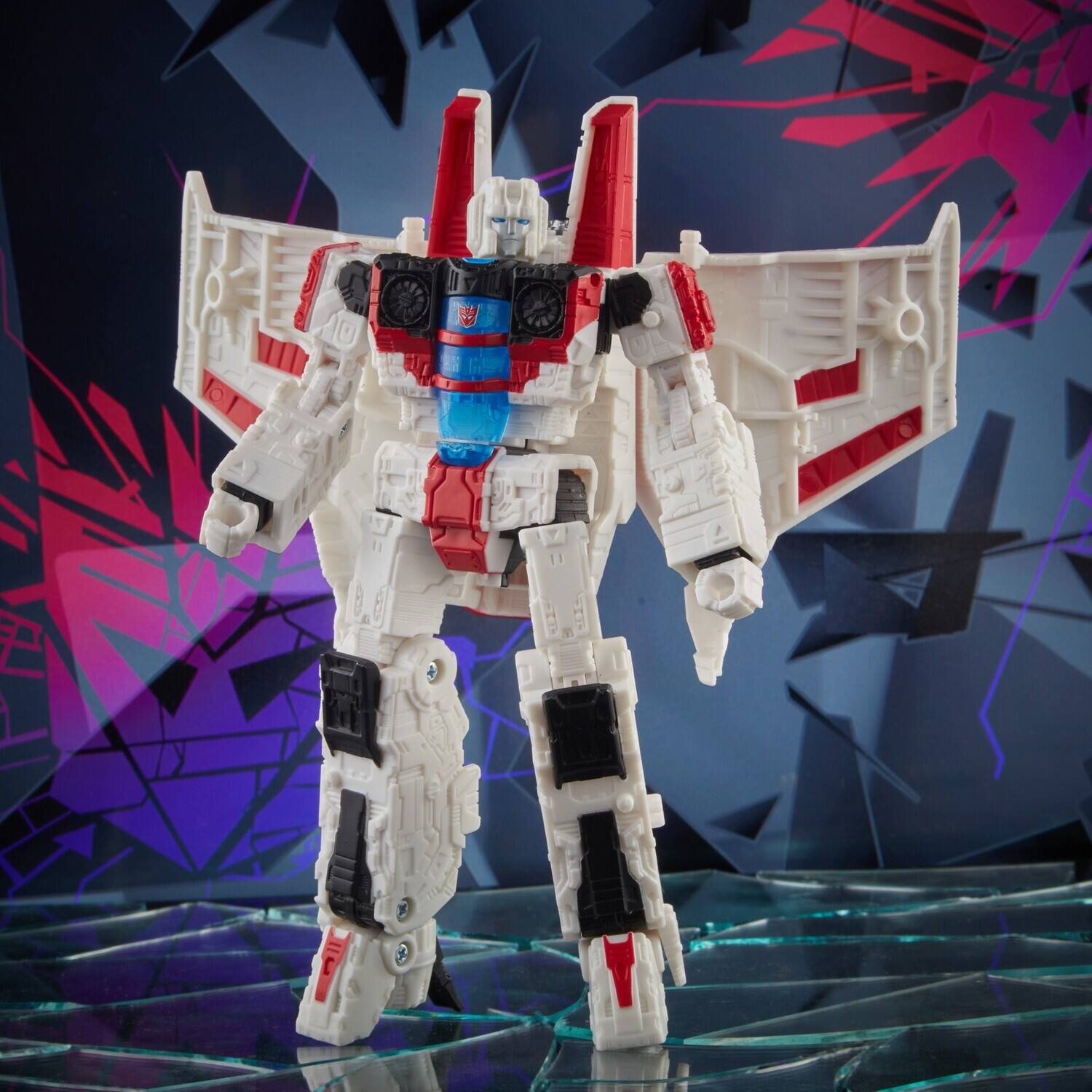 Alt View 1. Hasbro - Transformers - Generations: Shattered Glass - Voyager Class Starscream Action Figure   - COLLECTIBLES - Multicolor.