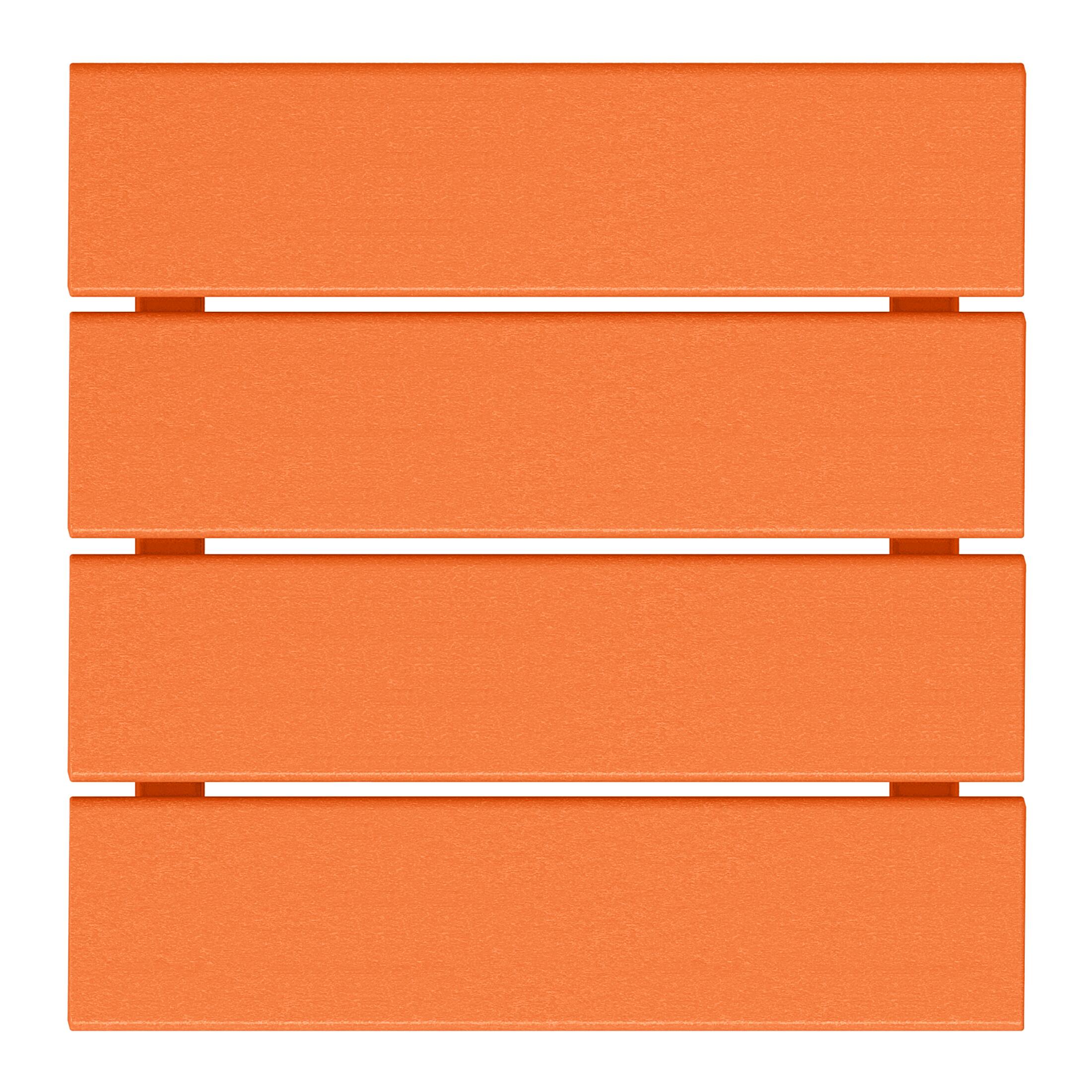 Alt View 2. WestinTrends - WestinTrends Malibu 14" square outdoor Side table for Adirondack chair - Orange.