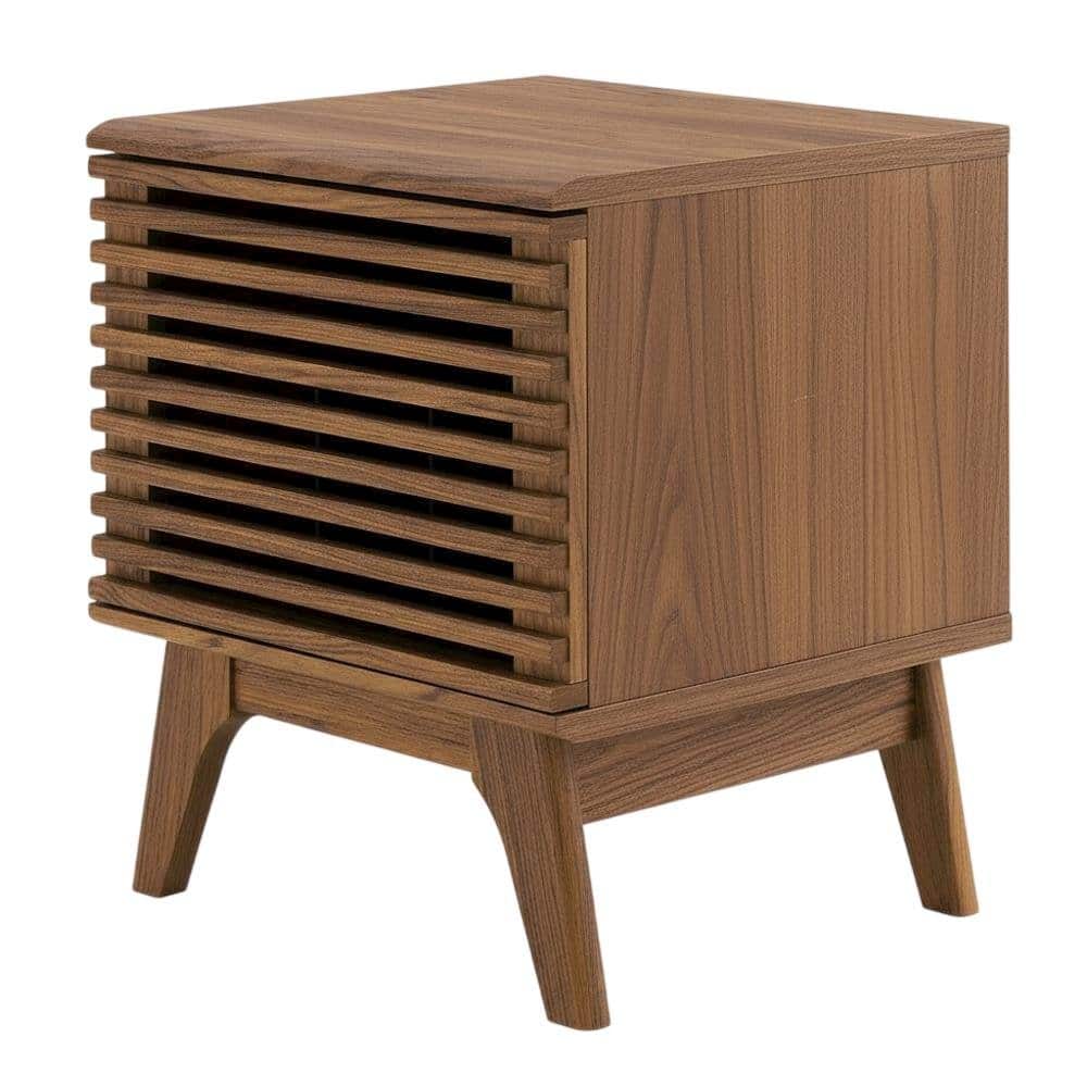 FurniFact - Wood Vinyl Record Display Stand, Compact Design, Durable Construction - Brown