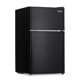 NewAir - Compact Mini Fridge with Freezer, 3.1 Cu. Ft - Black